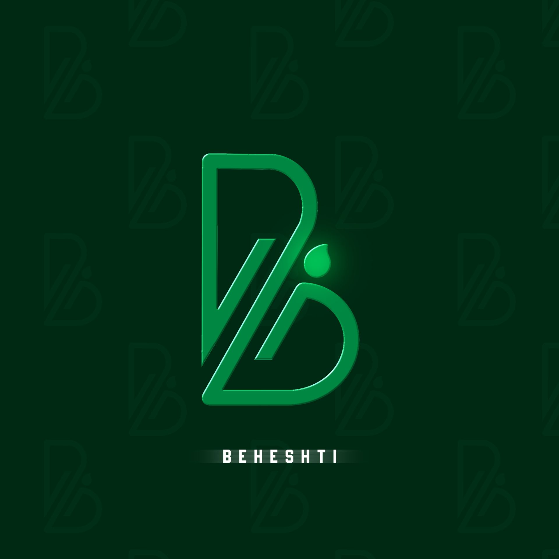 لوگو طراحی شده با حرف B
